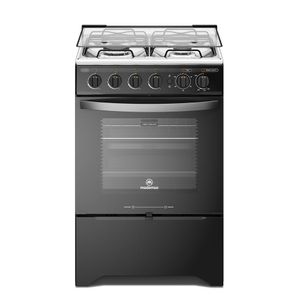 Cocina a Gas 4 Platos Mademsa con LimpiaFácil y Timer M 775 BT Negra