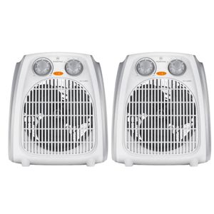 Kit 2 Termoventiladores Mademsa 1800W 2 Velocidades y Termostato TV300 Blanco